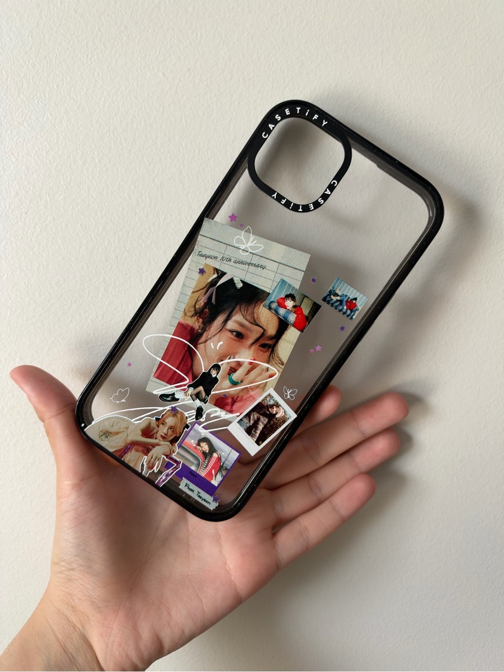 CASETiFY x TAEYEON 10th Solo Anniversary Limited Edition Case - Clear/Black